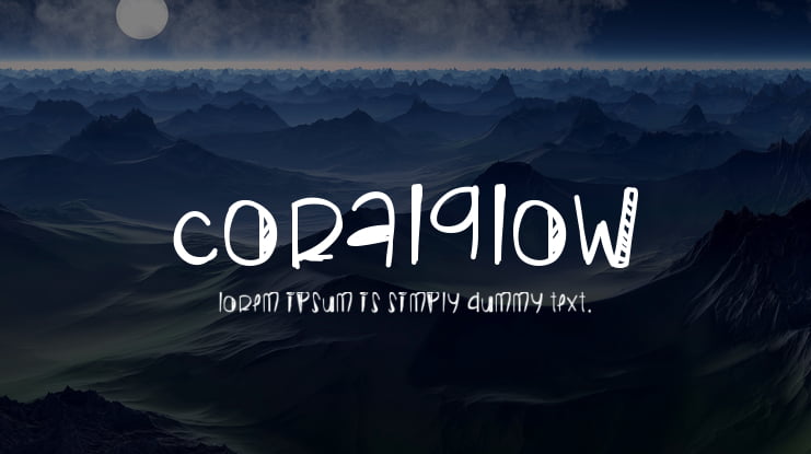 CoralGlow Font