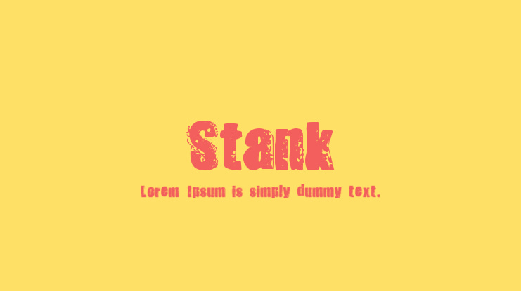 Stank Font