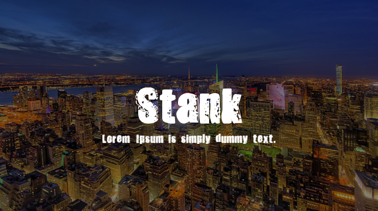 Stank Font