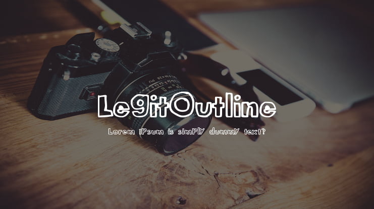 LegitOutline Font
