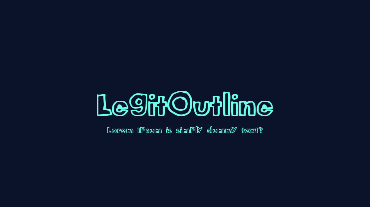 LegitOutline Font