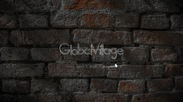 GlobalVillage Font