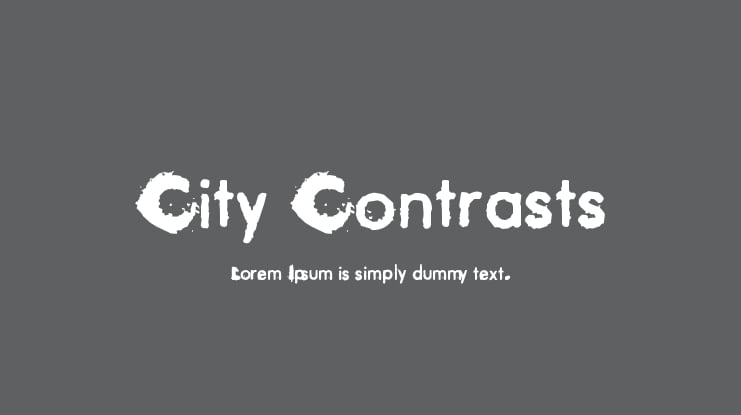 City Contrasts Font