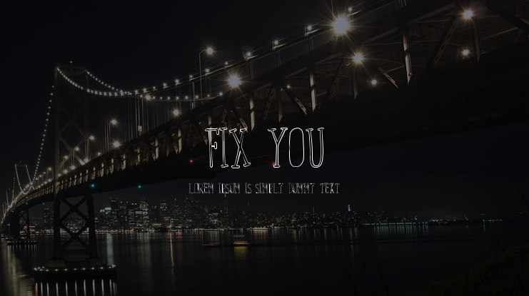 Fix You Font