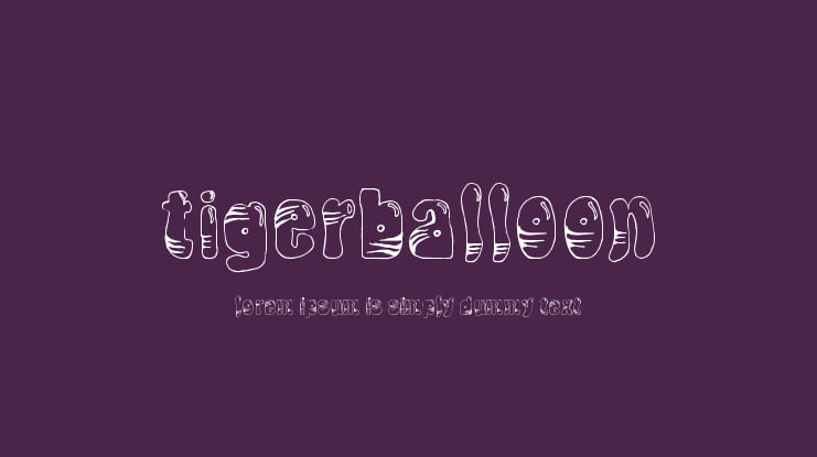 TigerBalloon Font