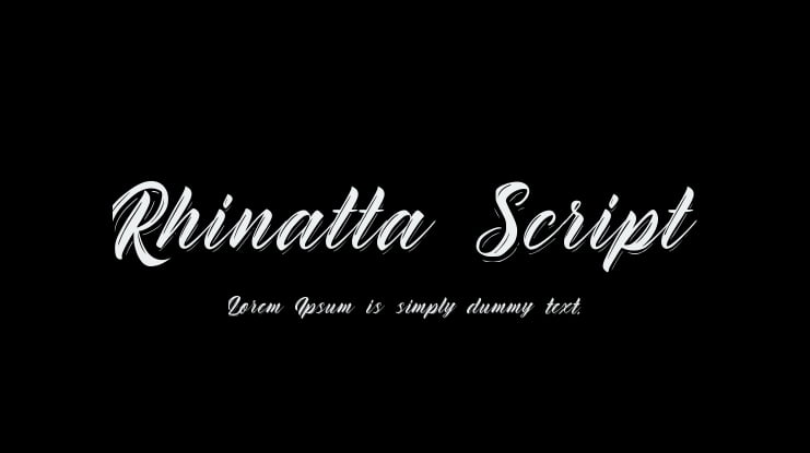 Rhinatta Script Font