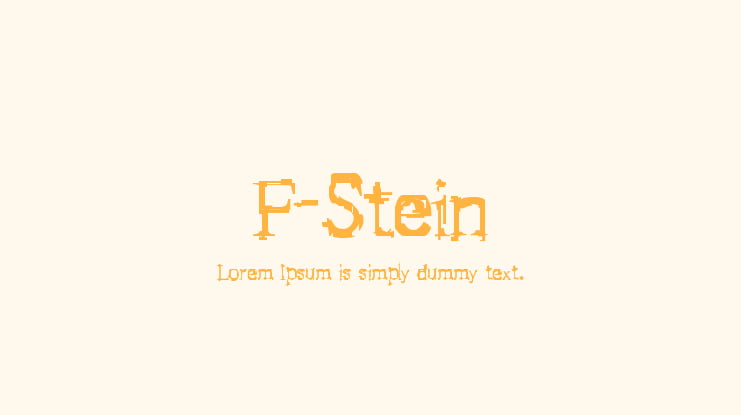 F-Stein Font