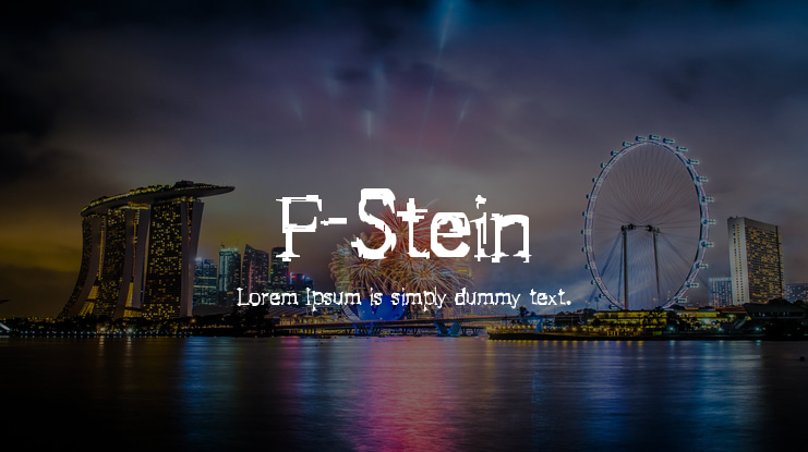 F-Stein Font