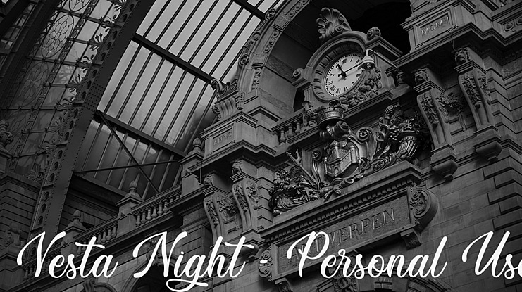 Vesta Night - Personal Use Font