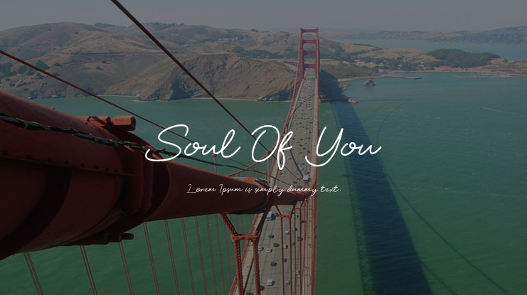 Soul Of You Font