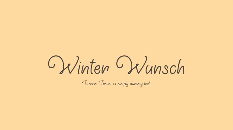 Winter Wunsch Font