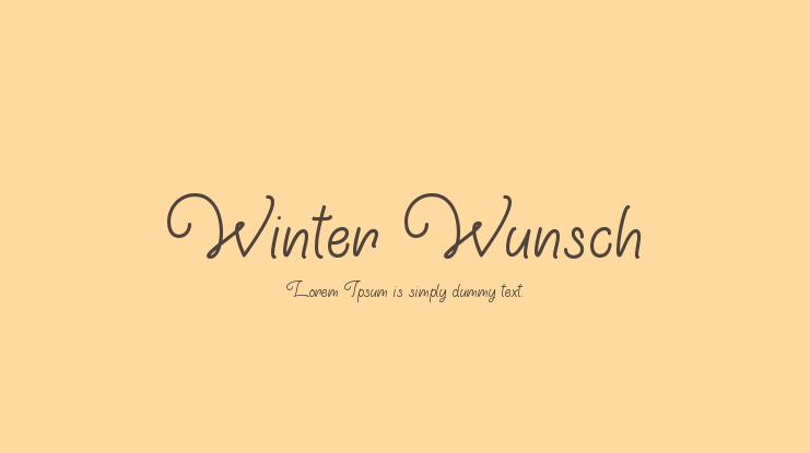 Winter Wunsch Font