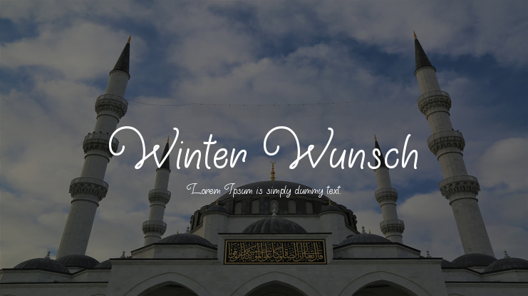 Winter Wunsch Font