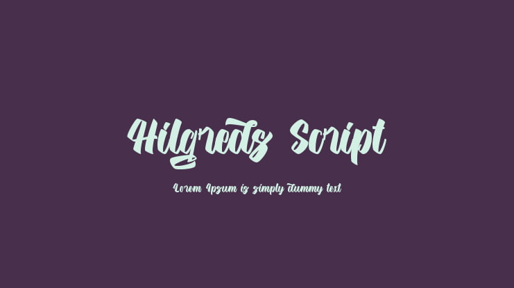 Hilgreds Script Font