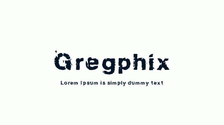 Gregphix Font