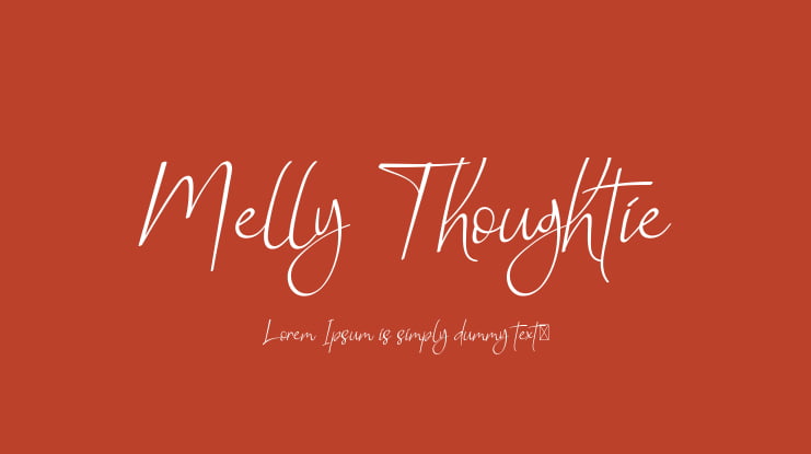Melly Thoughtie Font