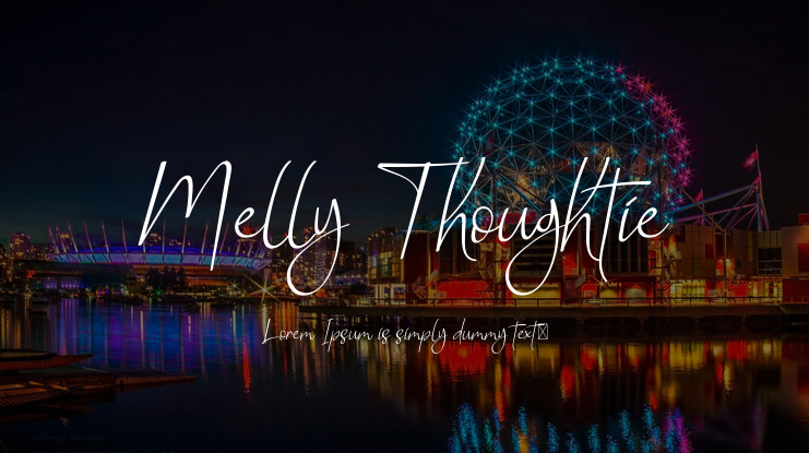 Melly Thoughtie Font