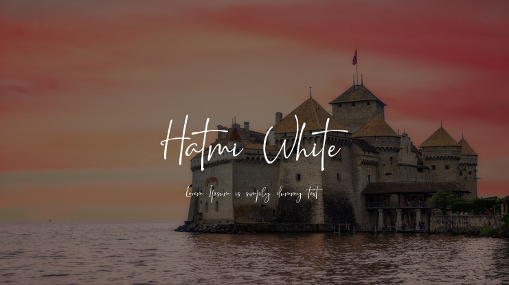 Hatmi White Font
