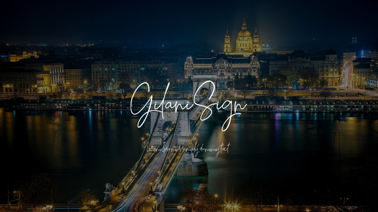 Gilani Sign Font