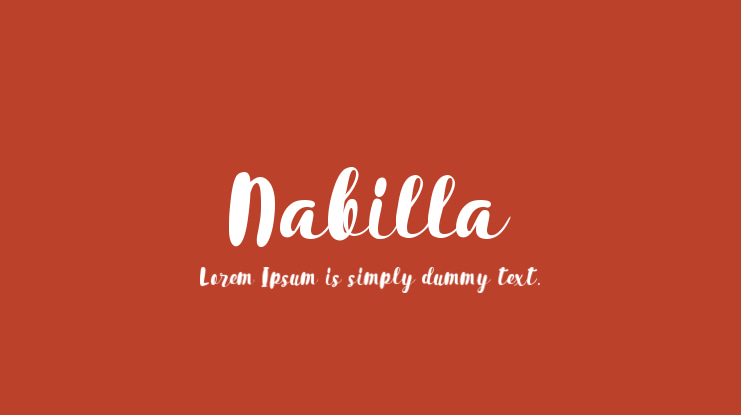 Nabilla Font