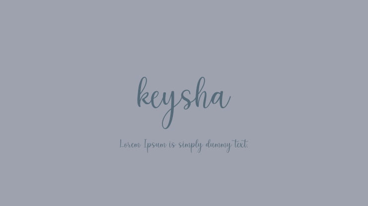 keysha Font