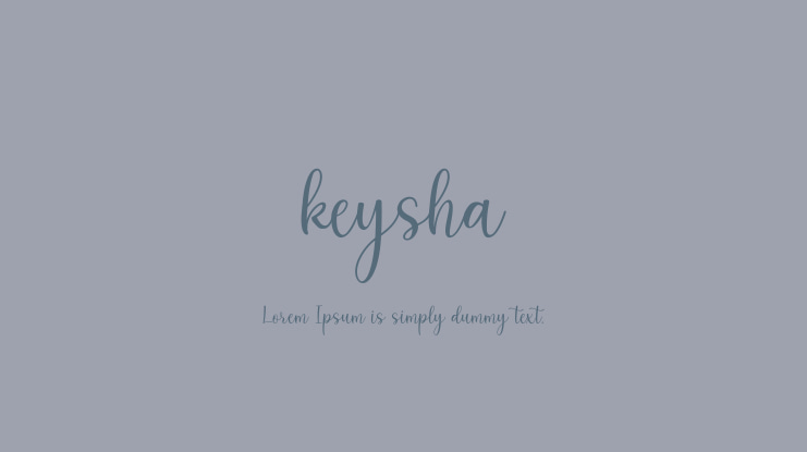 keysha Font