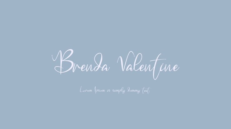 Brenda Valentine Font