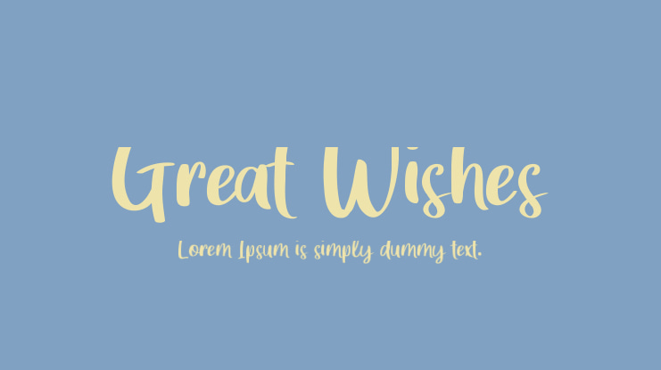 Great Wishes Font