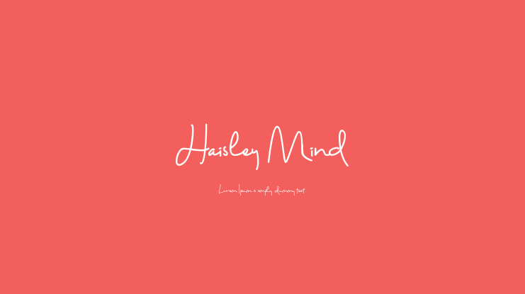 Haisley Mind Font