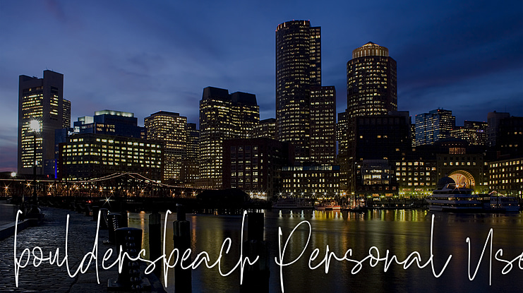 bouldersbeach Personal Use Font