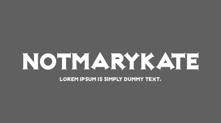 NotMaryKate Font