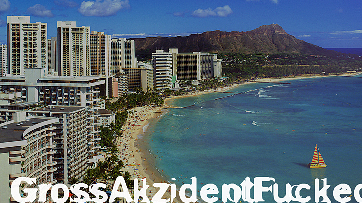 Gross Akzident Fucked Font