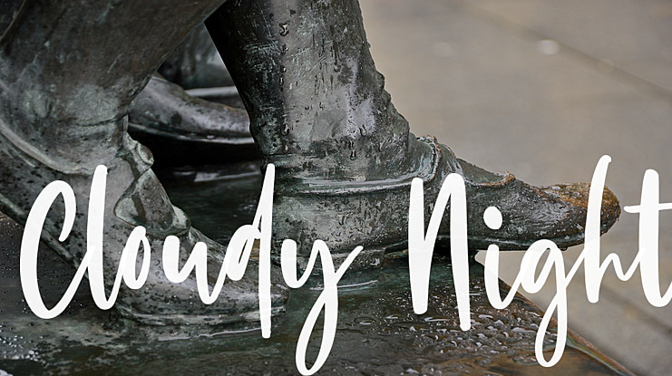 Cloudy Night Font