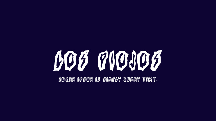 Los Piojos Font