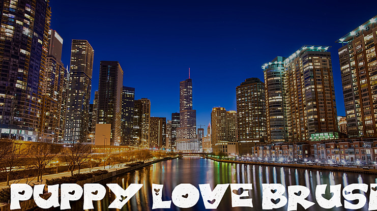 PUPPY LOVE BRUSH Font