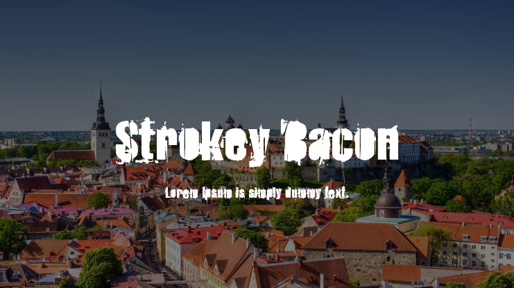 Strokey Bacon Font