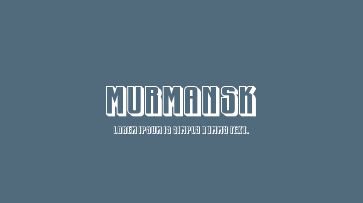 Murmansk Font Family