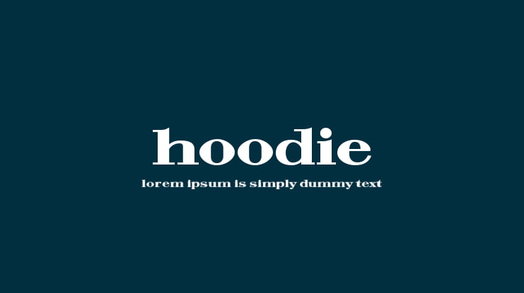 Hoodie Font
