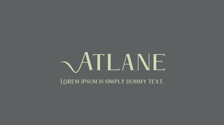 Atlane Font