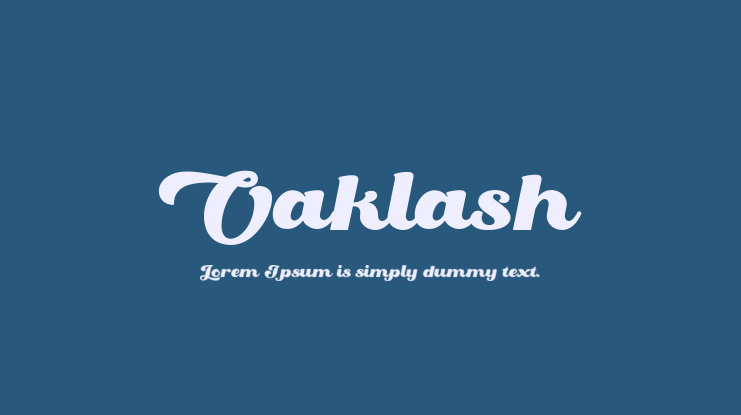 Oaklash Font