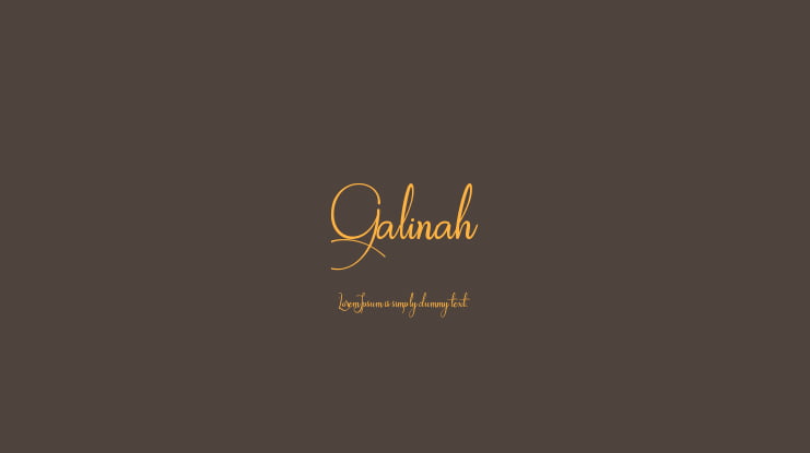 Galinah Font
