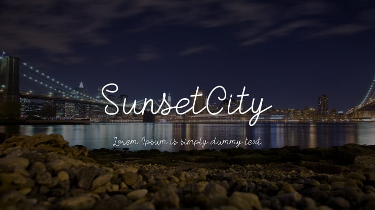 SunsetCity Font