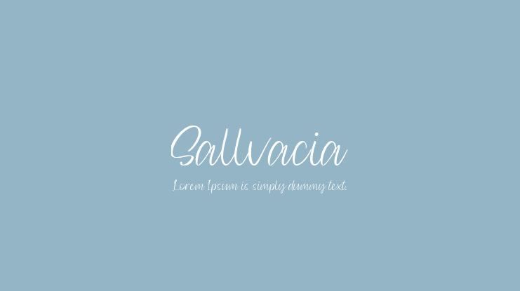 Sallvacia Font