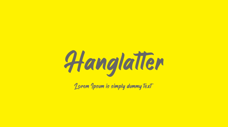 Hanglatter Font