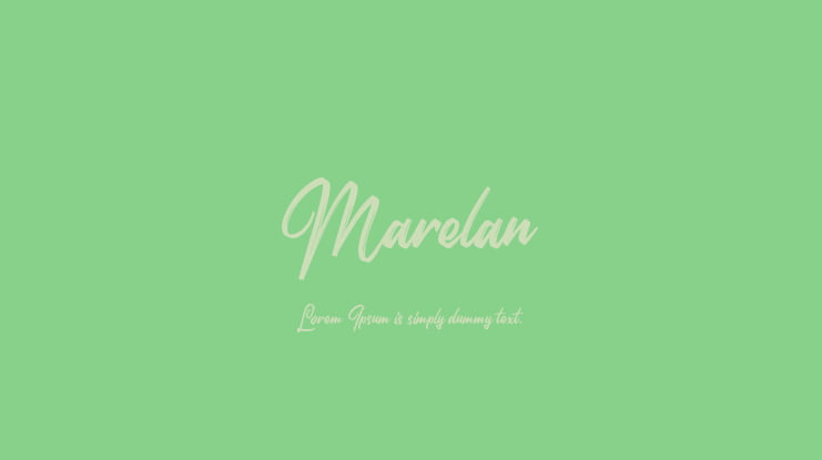 Marelan Font