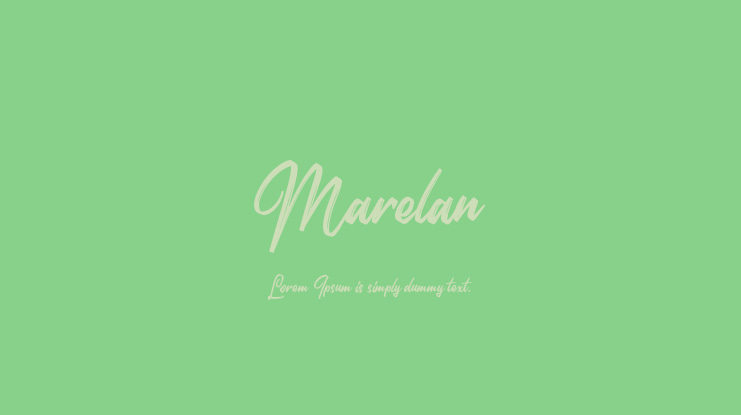 Marelan Font