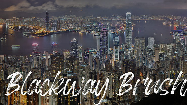 Blackway Brush Font