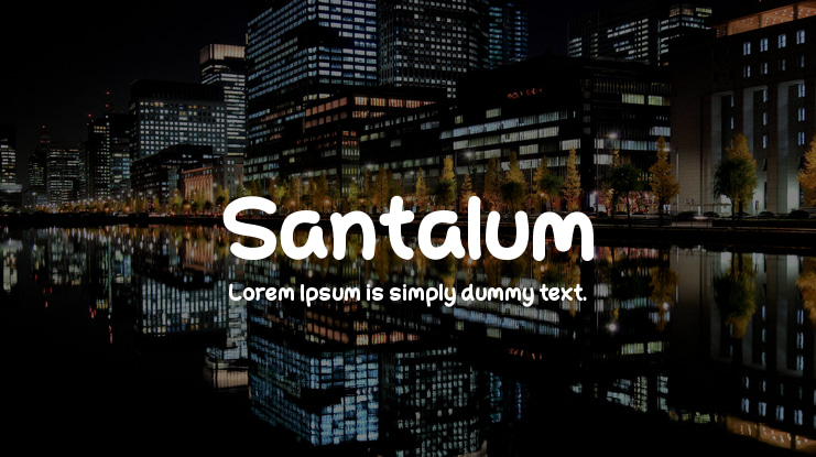 Santalum Font