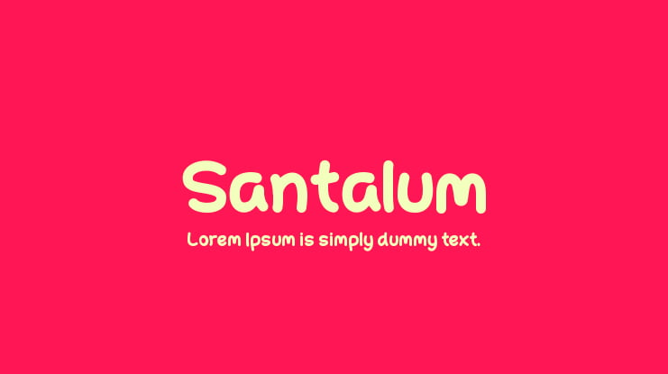 Santalum Font
