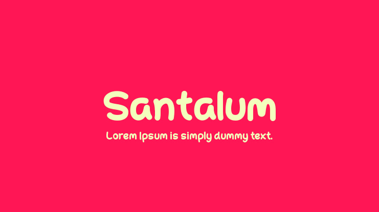 Santalum Font